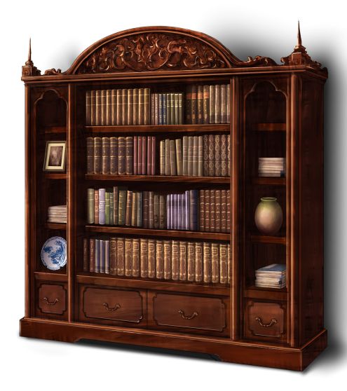 Bookshelf, bookcase PNG    图片编号:107113