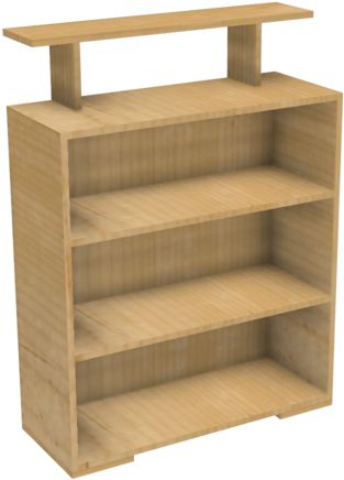 Bookshelf, bookcase PNG    图片编号:107142