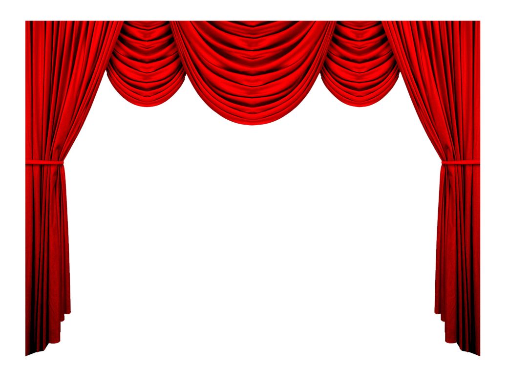 Red curtains PNG    图片编号:32292