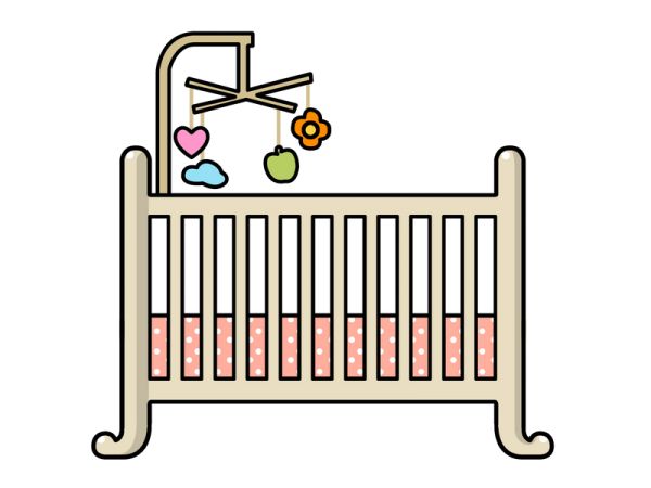 Infant bed, crib PNG    图片编号:106532