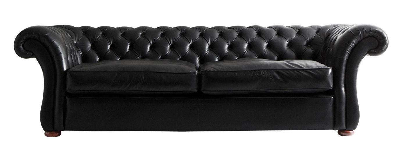Black sofa PNG image    图片编号:6925