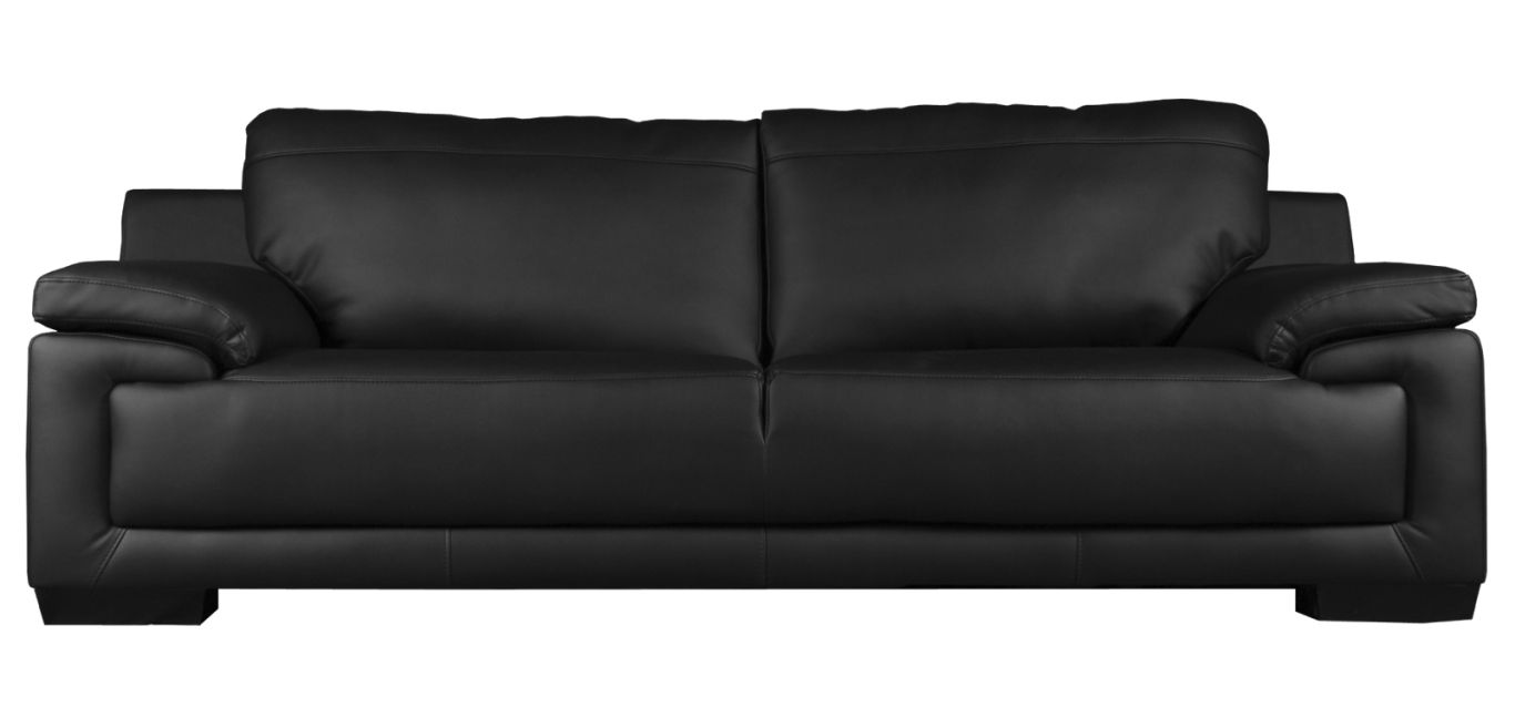 Black sofa PNG image    图片编号:6963