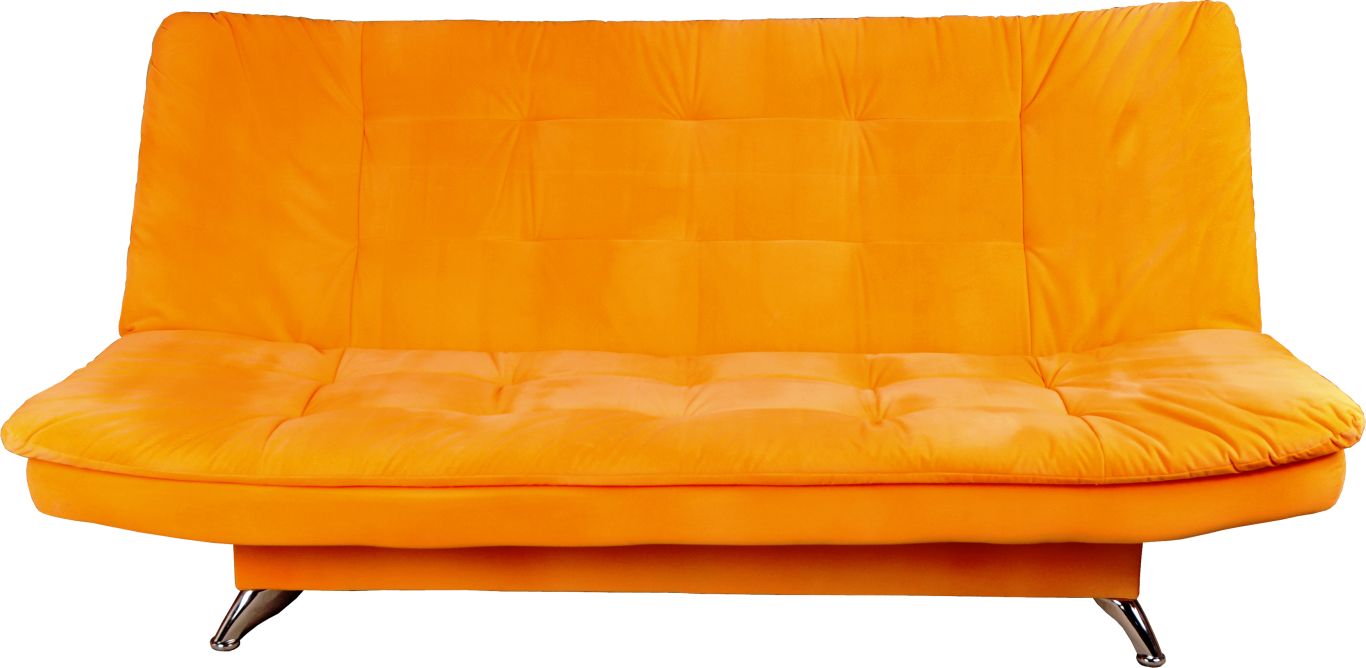 Orange sofa PNG image    图片编号:6965