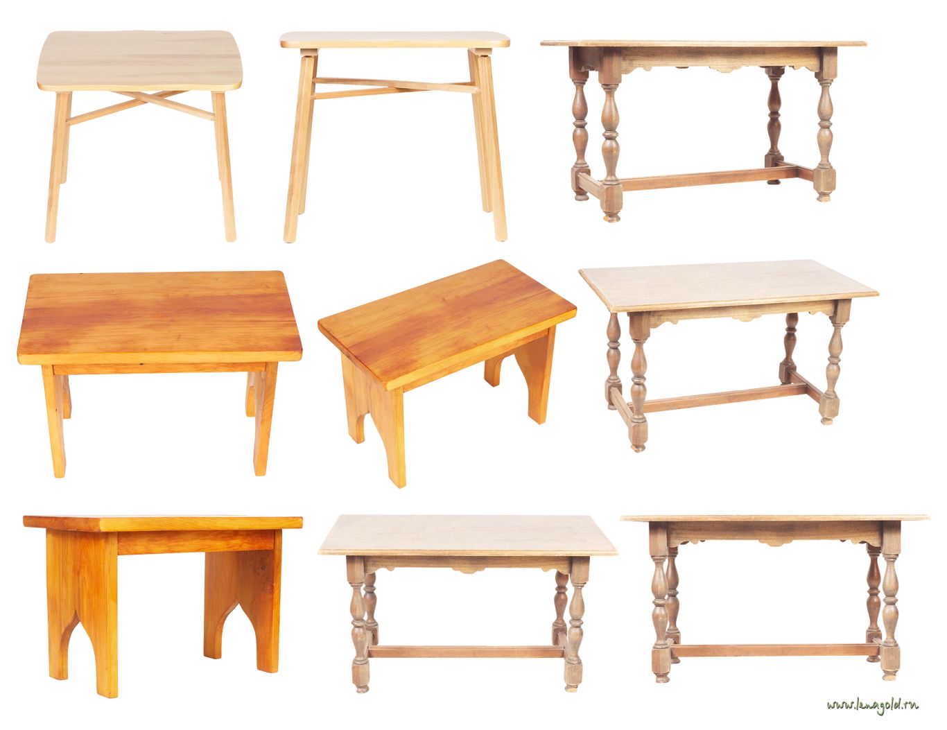 Wooden tables PNG image    图片编号:6997
