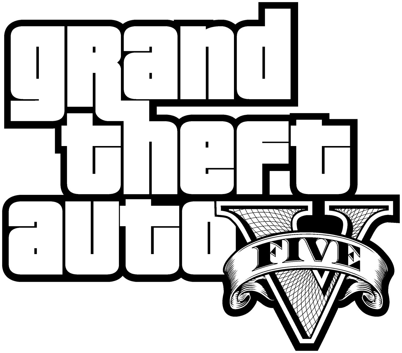 GTA 5 logo PNG    图片编号:92351
