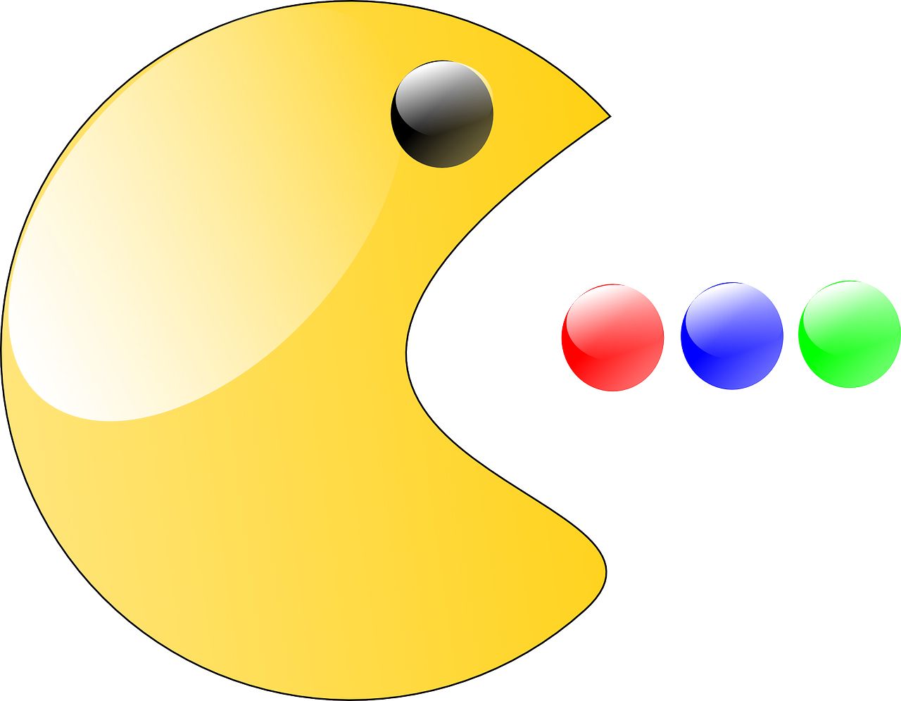 Pac-Man PNG, Pacman PNG    图片编号:73639