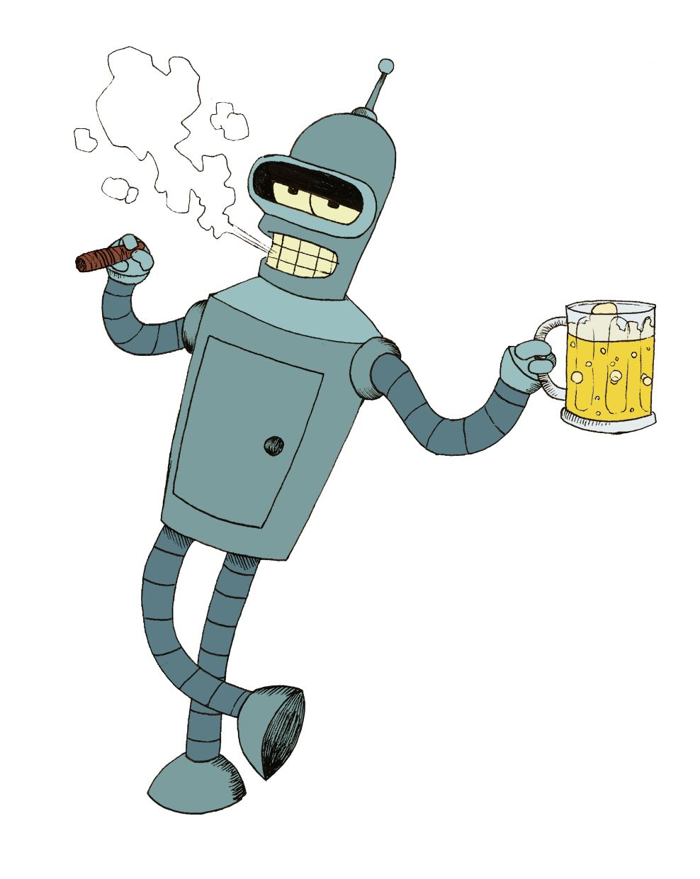 Futurama Bender PNG    图片编号:31236