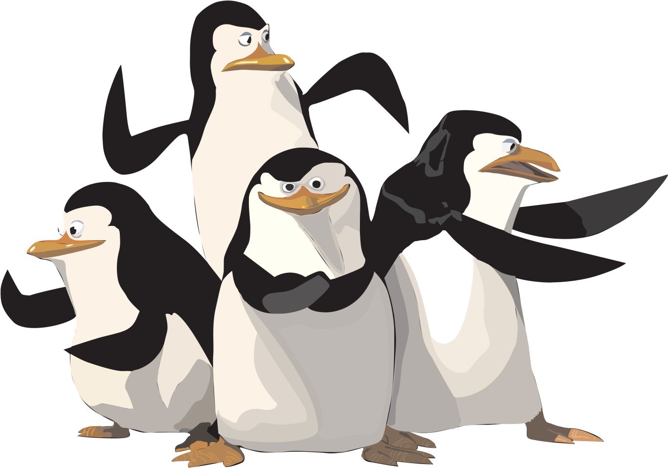 Madagascar penguins PNG    图片编号:31175