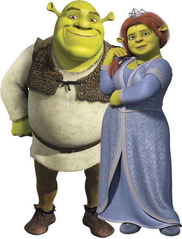Shrek and Fiona PNG    图片编号:29189