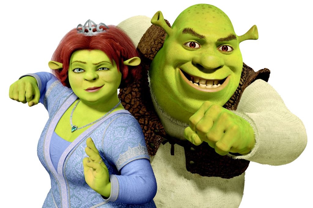 Shrek and Fiona PNG    图片编号:29211