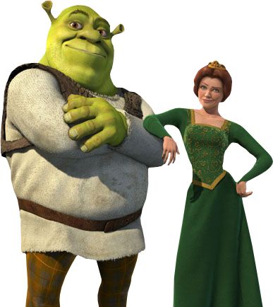 Shrek and Fiona PNG    图片编号:29179
