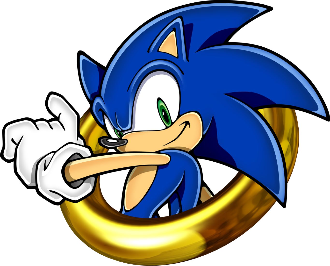 Sonic the Hedgehog in ring PNG    图片编号:104462