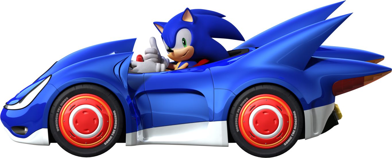 Sonic the Hedgehog car PNG    图片编号:104446
