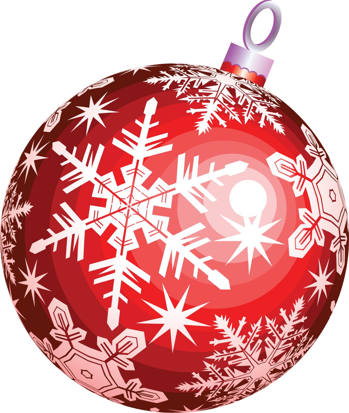 Red Christmas ball toy PNG image    图片编号:3761