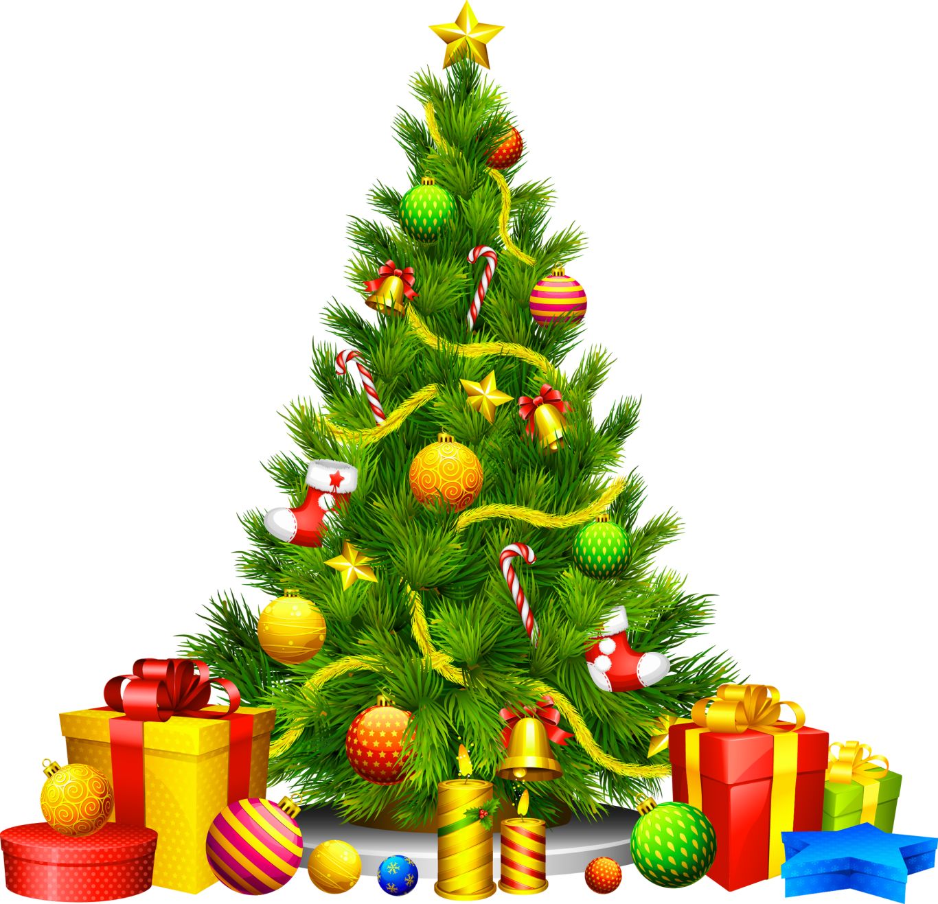Christmas fir-tree PNG image    图片编号:3769