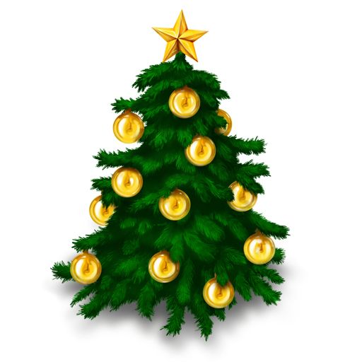 Christmas fir-tree PNG image    图片编号:3772