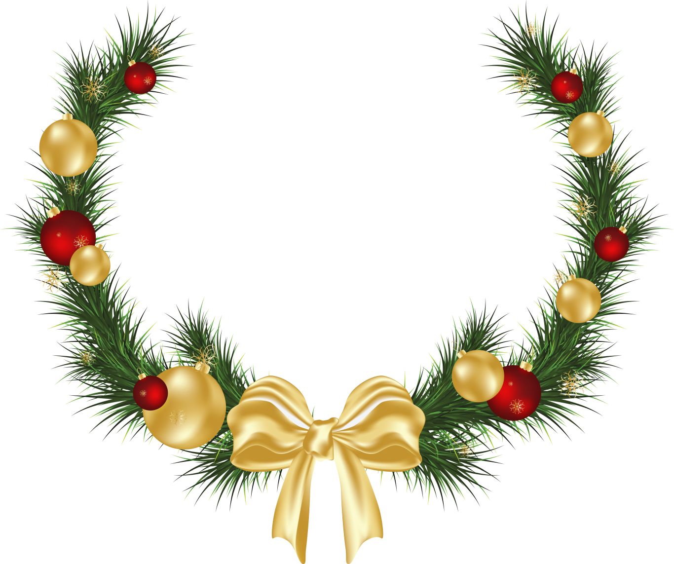 Christmas garland PNG    图片编号:95003