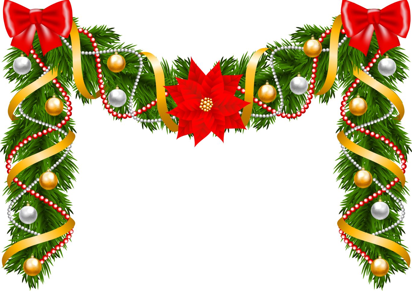 Christmas garland PNG    图片编号:95012