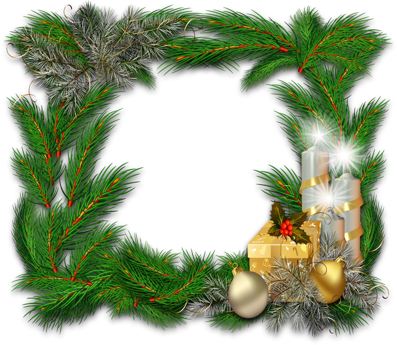 Christmas garland PNG    图片编号:95015