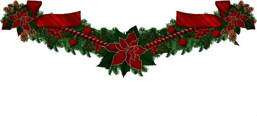 Christmas garland PNG    图片编号:95024