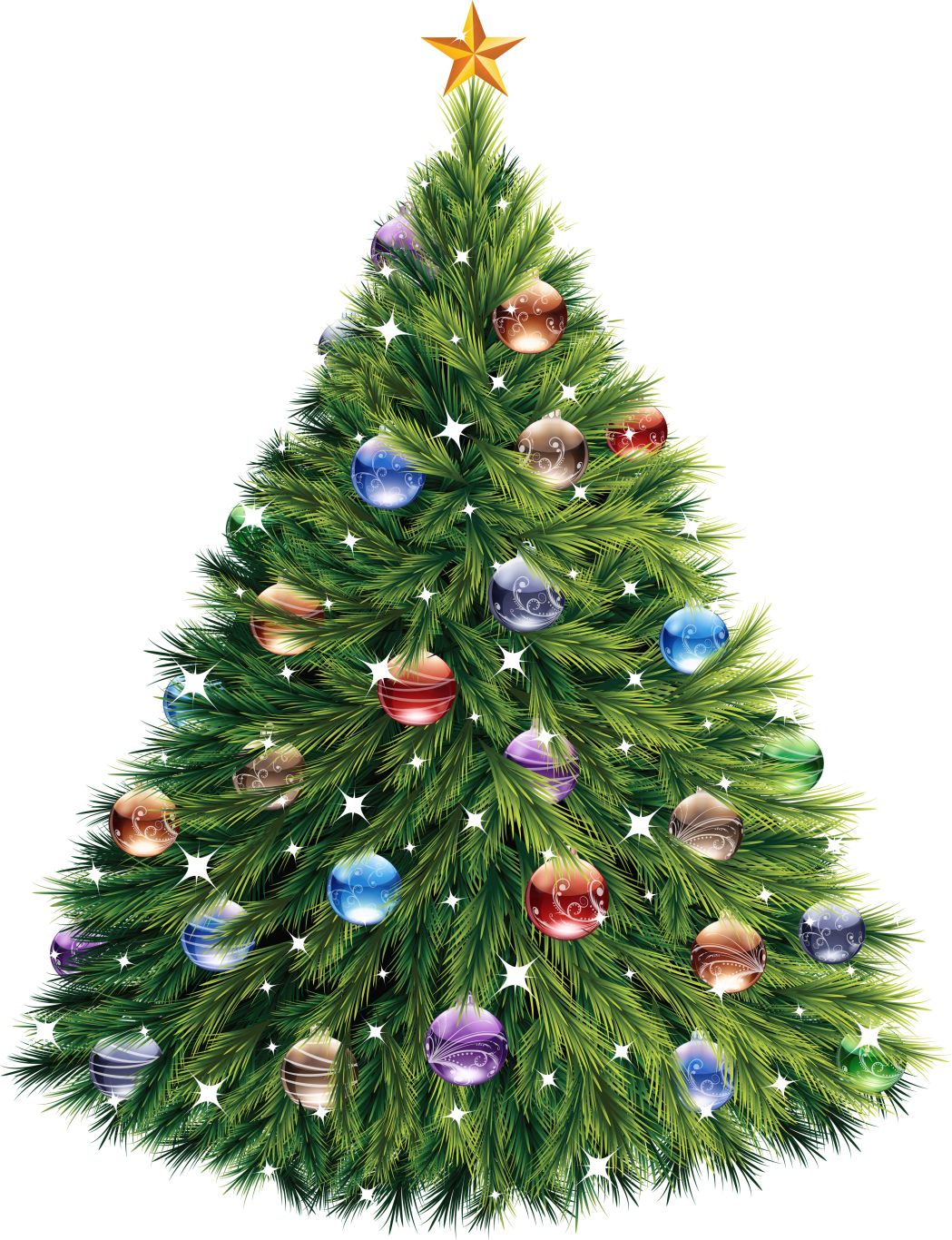 Christmas tree PNG    图片编号:38635