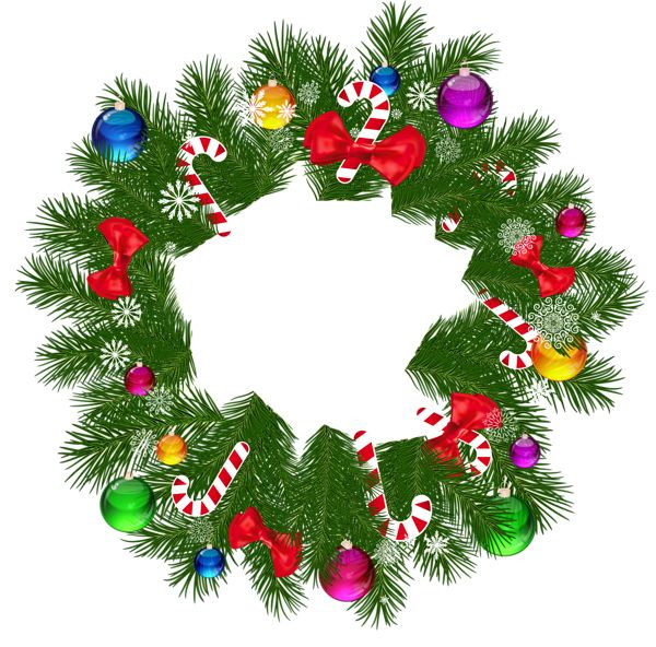 Christmas wreath PNG    图片编号:95065