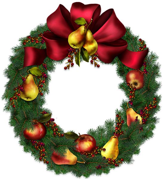 Christmas wreath PNG    图片编号:95067