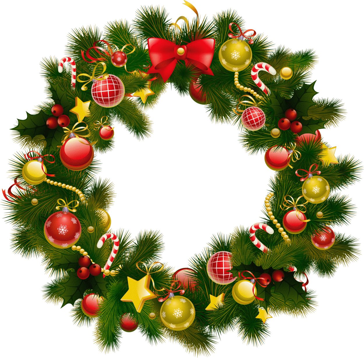 Christmas wreath PNG    图片编号:95042