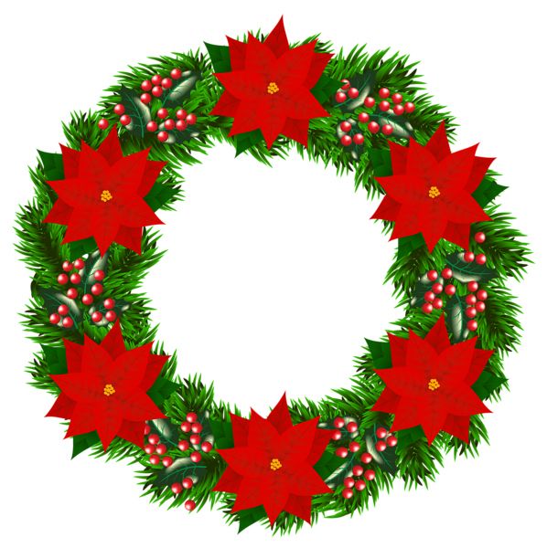 Christmas wreath PNG    图片编号:95074