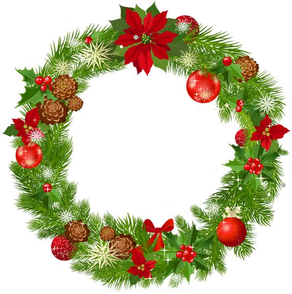 Christmas wreath PNG    图片编号:95089
