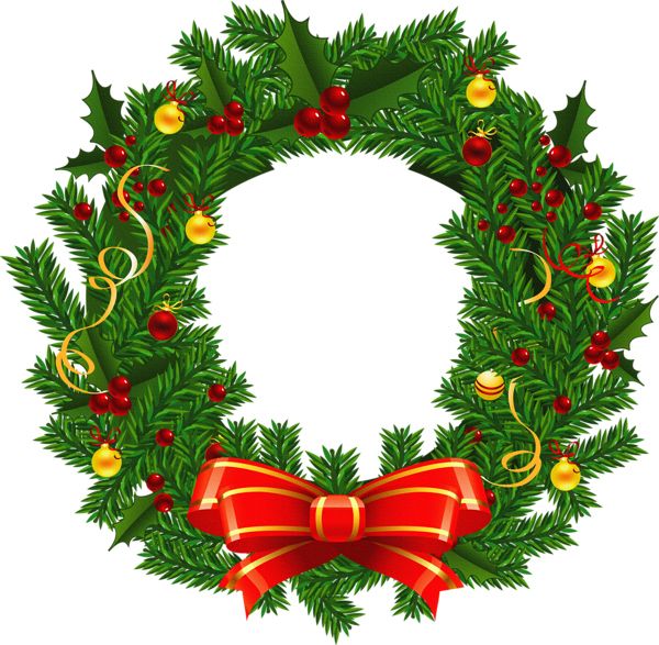 Christmas wreath PNG    图片编号:95090