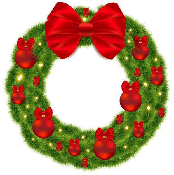 Christmas wreath PNG    图片编号:95092