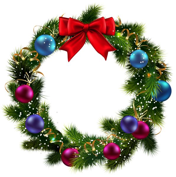 Christmas wreath PNG    图片编号:95093