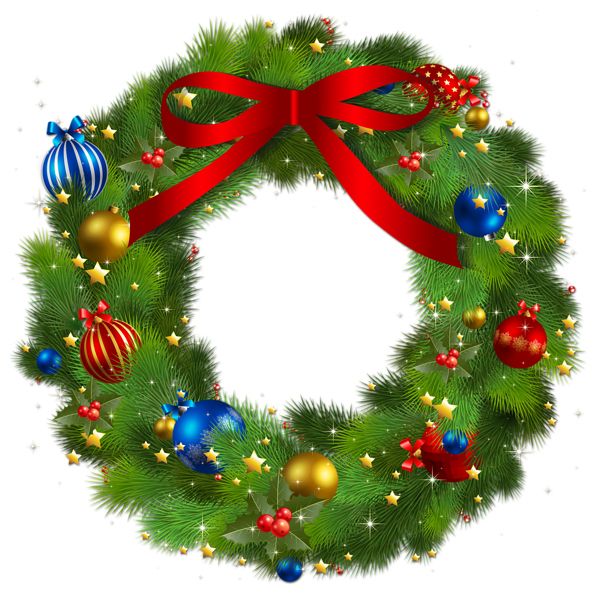 Christmas wreath PNG    图片编号:95096