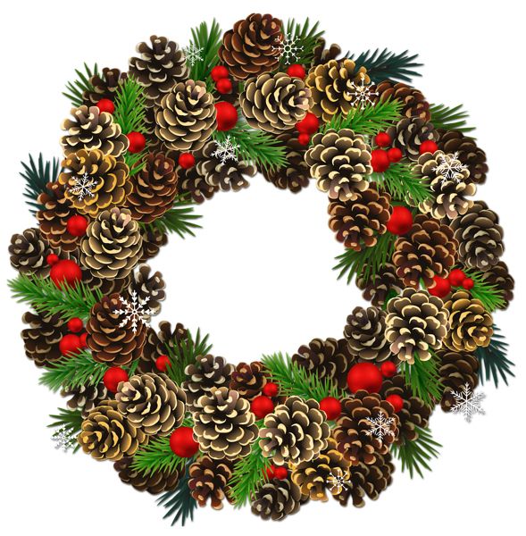 Christmas wreath PNG    图片编号:95097