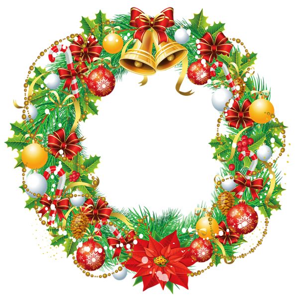 Christmas wreath PNG    图片编号:95104