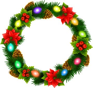 Christmas wreath PNG    图片编号:95109