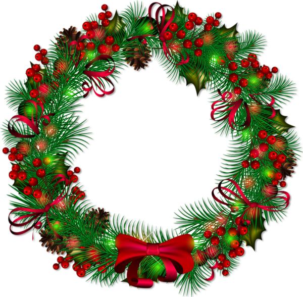 Christmas wreath PNG    图片编号:95112