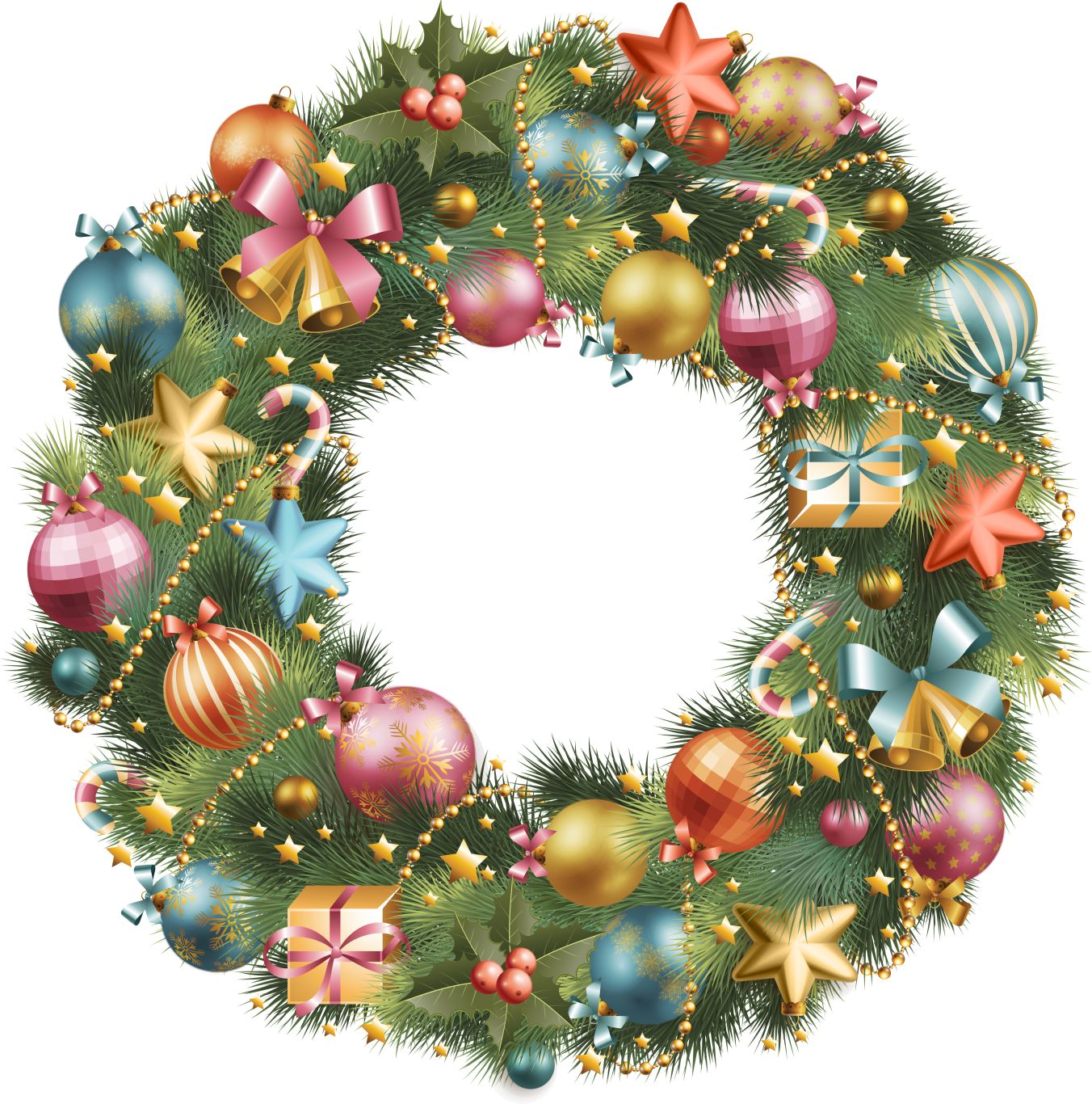 Christmas wreath PNG    图片编号:95122