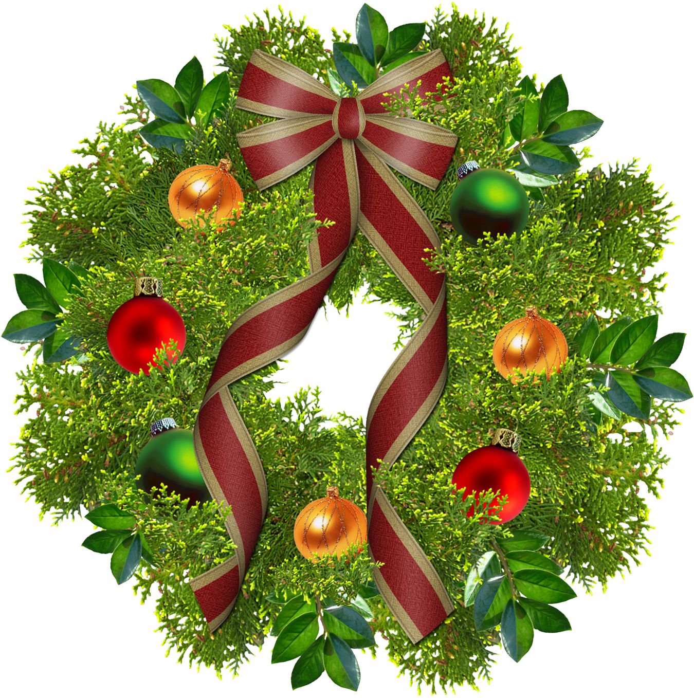 Christmas wreath PNG    图片编号:95123