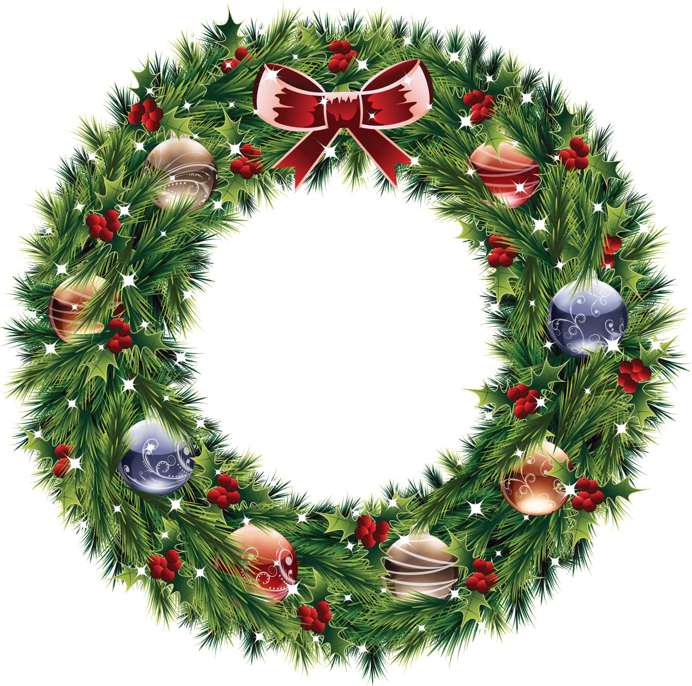 Christmas wreath PNG    图片编号:95127