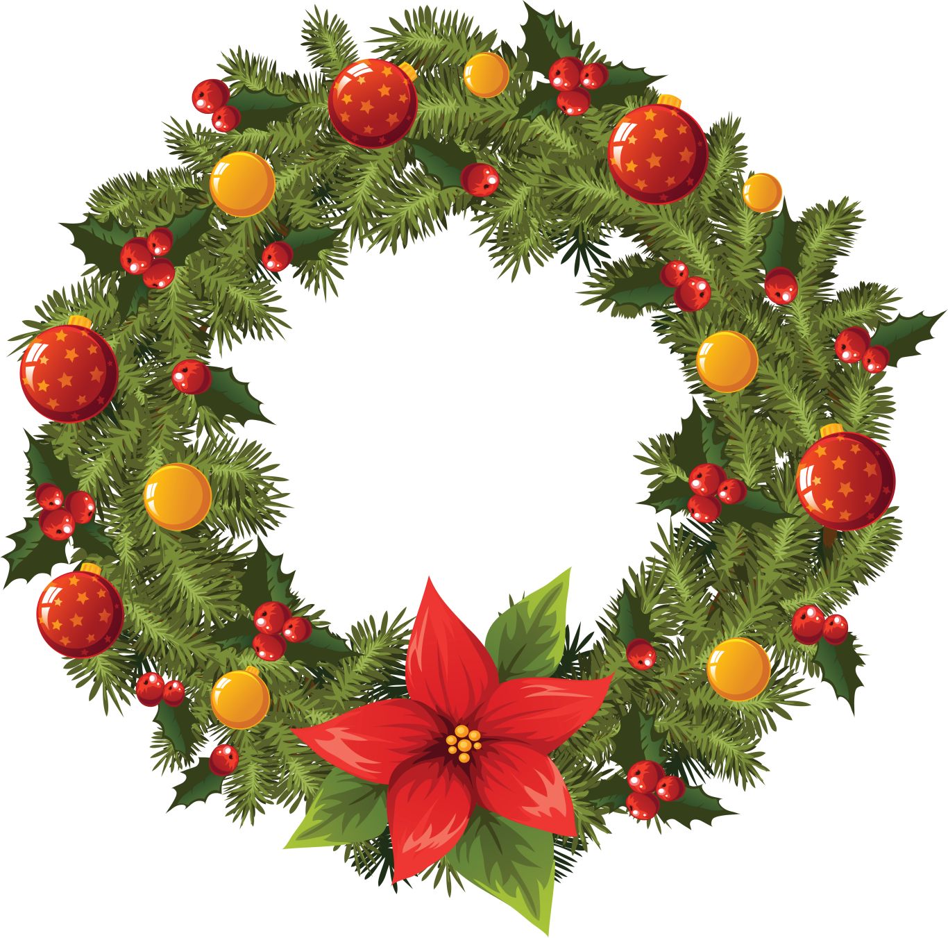 Christmas wreath PNG    图片编号:95131