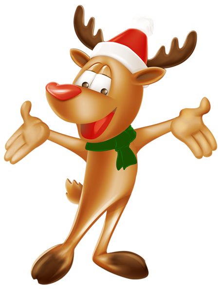 Santa Claus's reindeer PNG    图片编号:94901