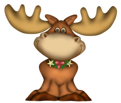 Santa Claus's reindeer PNG    图片编号:94902