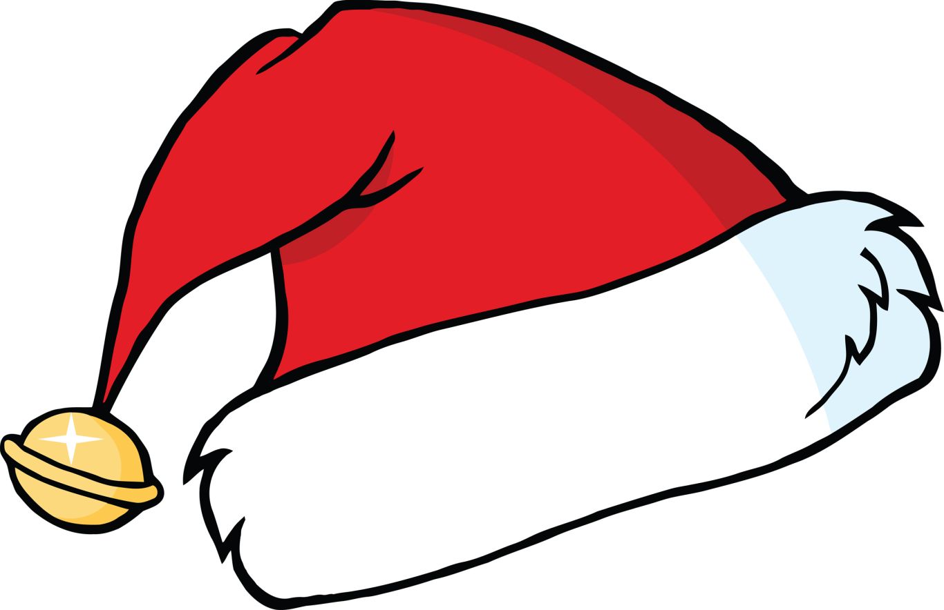 Santa Claus hat PNG    图片编号:39380