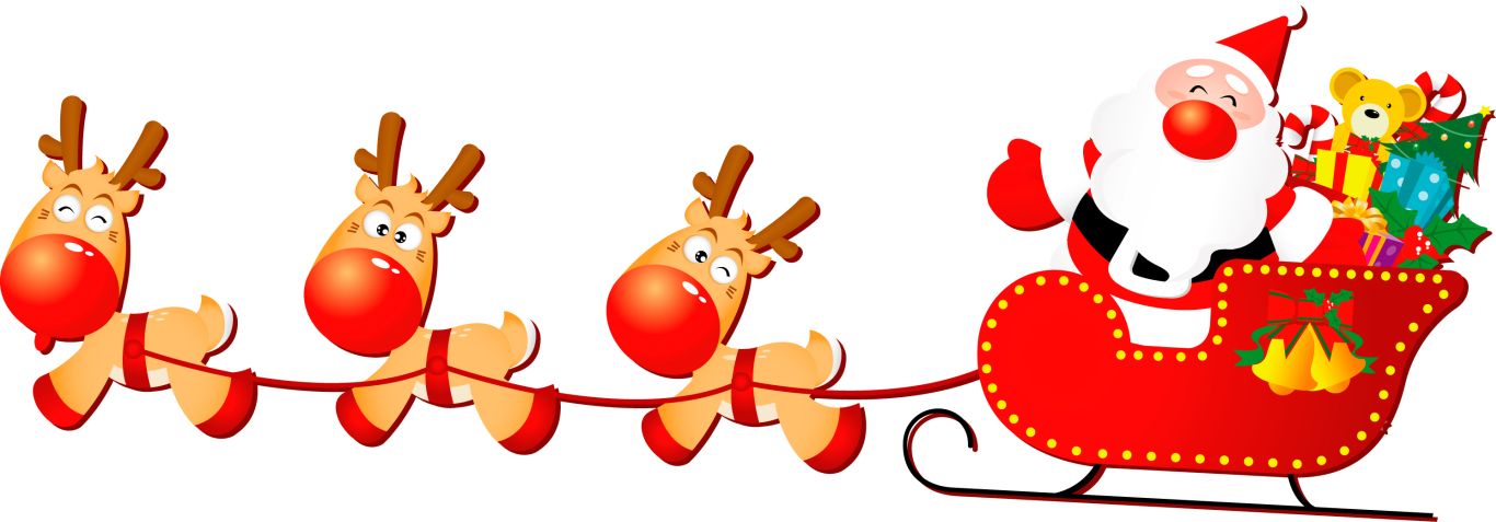 Santa sleigh PNG    图片编号:38665