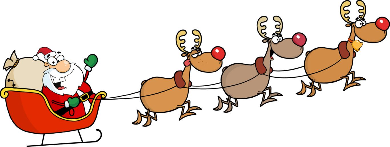 Santa sleigh PNG    图片编号:38679