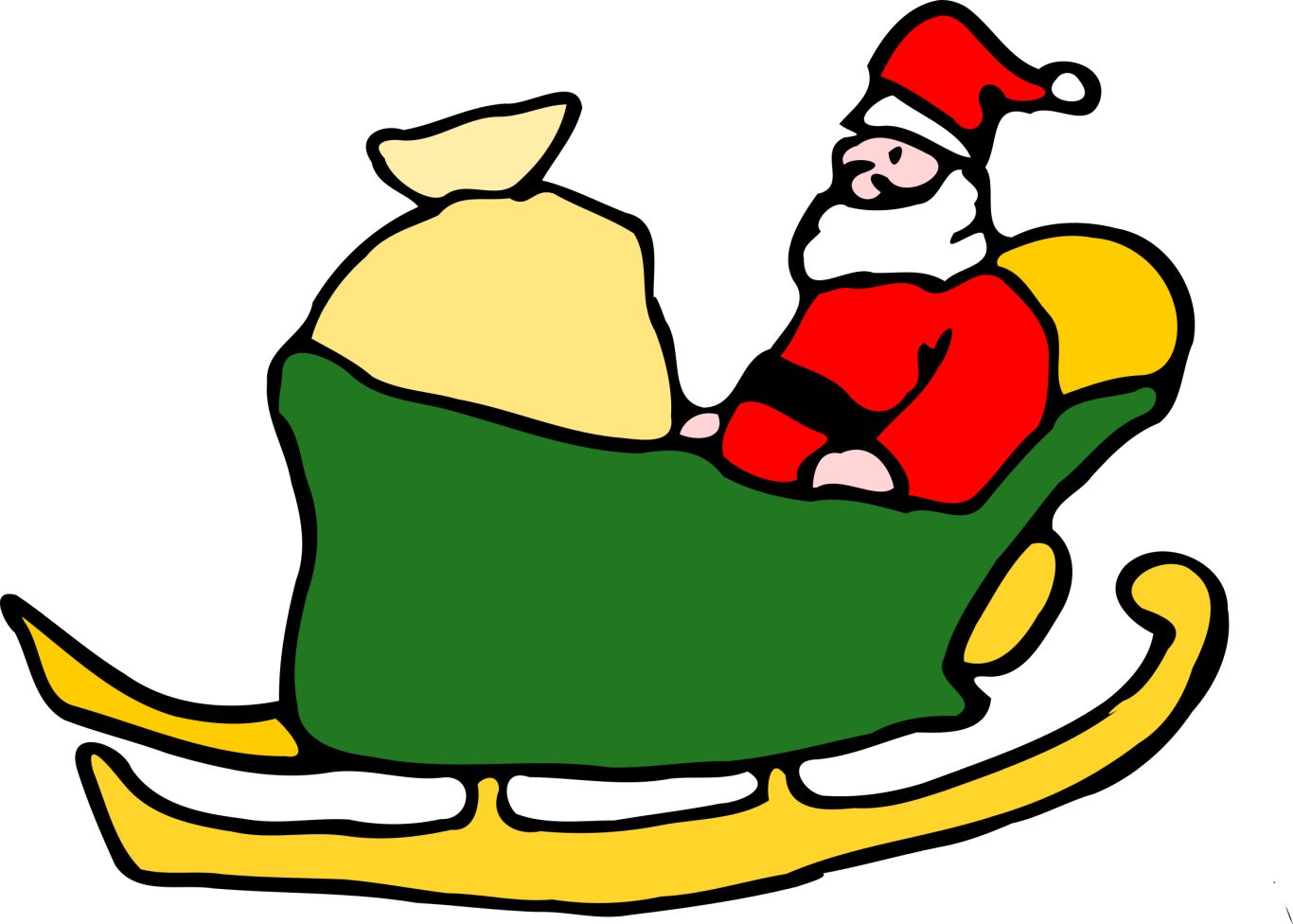 Santa sleigh PNG    图片编号:38704