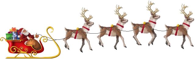 Santa sleigh PNG    图片编号:38705
