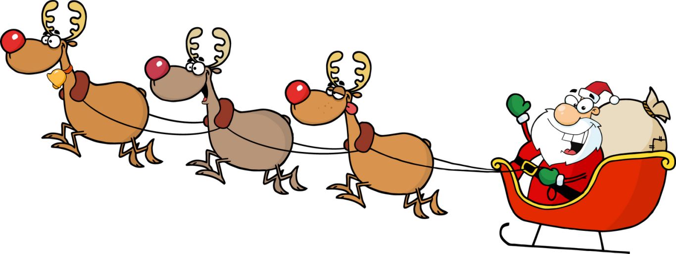 Santa sleigh PNG    图片编号:38717